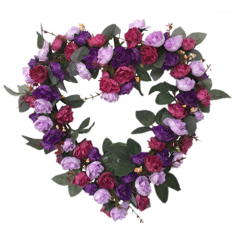 European-style Simulation Rose Flower Heart-shaped Wreath Wedding Room Decoration Wreath Road Guide Home Artificial Flowers1, Purple
European-style Simulation Rose Flower Heart-shaped Wreath Wedding Room Decoration Wreath Road Guide Home Artificial Flowers1, Purple