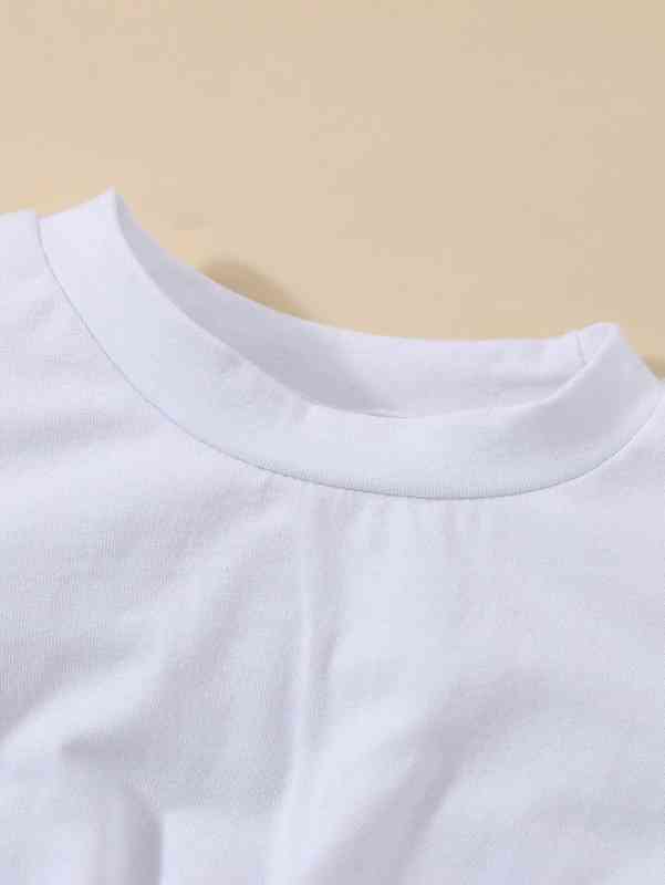 Baby Twist Hem Tee & Allover Print Pants SHE