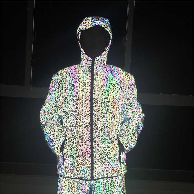 Reflective Colorful Jacket Oversize Plus Size Complicated Pattern Zipper Pocket Casual Hooded Coat High Street Lady Chic Jackets, Jacket 1
Reflective Colorful Jacket Oversize Plus Size Complicated Pattern Zipper Pocket Casual Hooded Coat High Street Lady Chic Jackets, Jacket 1