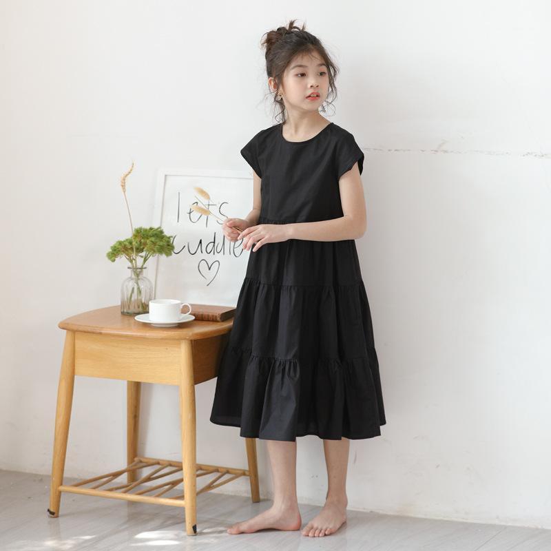 2020 Summer Teenager Girls Loose Leisure Dress Kids Girls Cotton Elegant Dresses Long Style Children New Dresses Brief, #88451, Black
2020 Summer Teenager Girls Loose Leisure Dress Kids Girls Cotton Elegant Dresses Long Style Children New Dresses Brief, #88451, Black