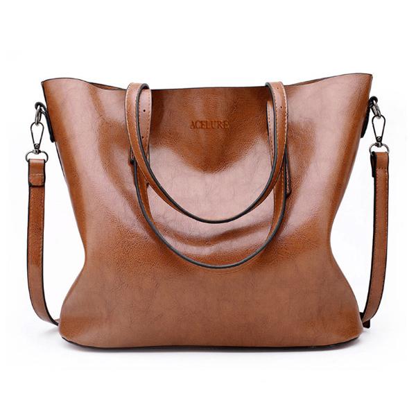 Women Shoulder Bag Fashion Women Handbags Oil Wax Leather Large Capacity Tote Bag Casual Pu Leather Messenger, Sky blue
Women Shoulder Bag Fashion Women Handbags Oil Wax Leather Large Capacity Tote Bag Casual Pu Leather Messenger, Sky blue