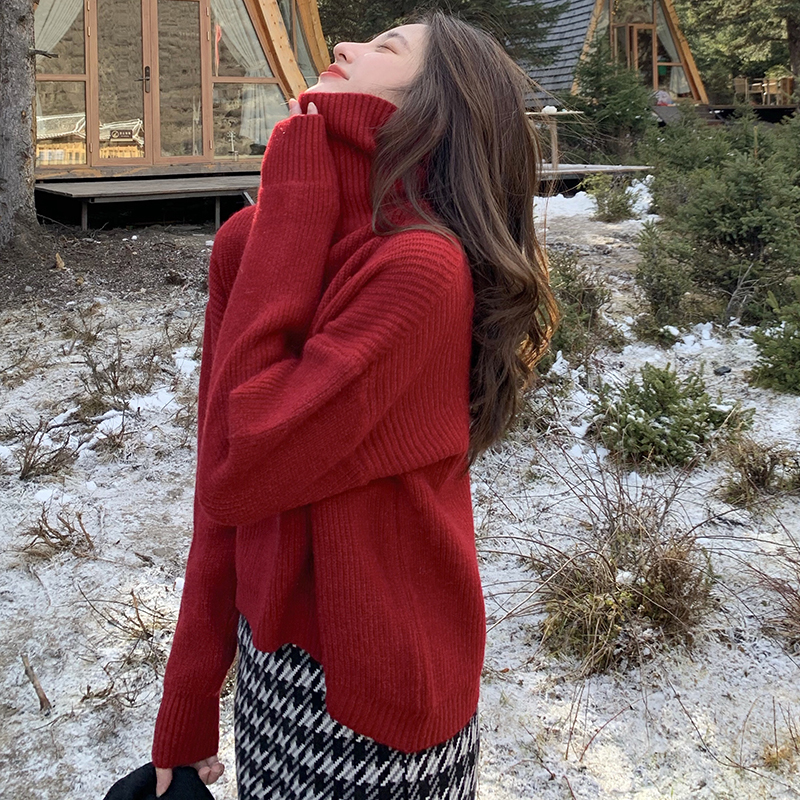 2021 New 3 colours Autumn Korean-style winter knitted shirts of loose women short turtlenecks and pullovers (c8678) MYF8, Red
2021 New 3 colours Autumn Korean-style winter knitted shirts of loose women short turtlenecks and pullovers (c8678) MYF8, Red