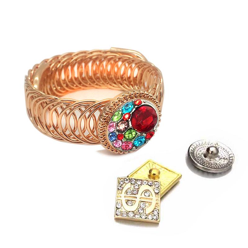 Luwellever Punk style 036 Vintage Elastic 18mm Snap Button Bracelet Bangle Interchangeable Charm Jewelry For Women Men
Luwellever Punk style 036 Vintage Elastic 18mm Snap Button Bracelet Bangle Interchangeable Charm Jewelry For Women Men