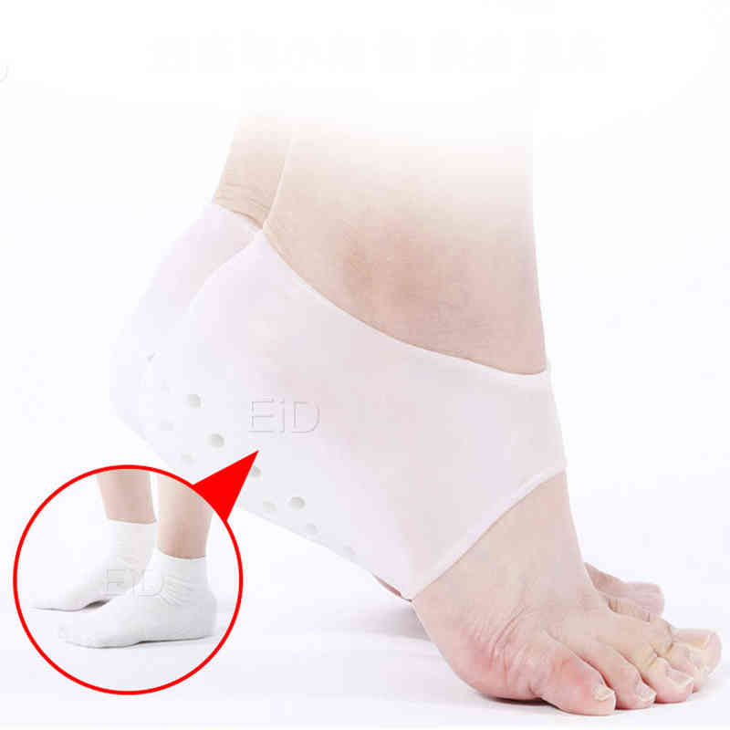 Invisible Height Increased Insole Silicone Heel Socks for Women Men insoles 2.5cm insoles for plantar fasciitis shoe sole White 220121
