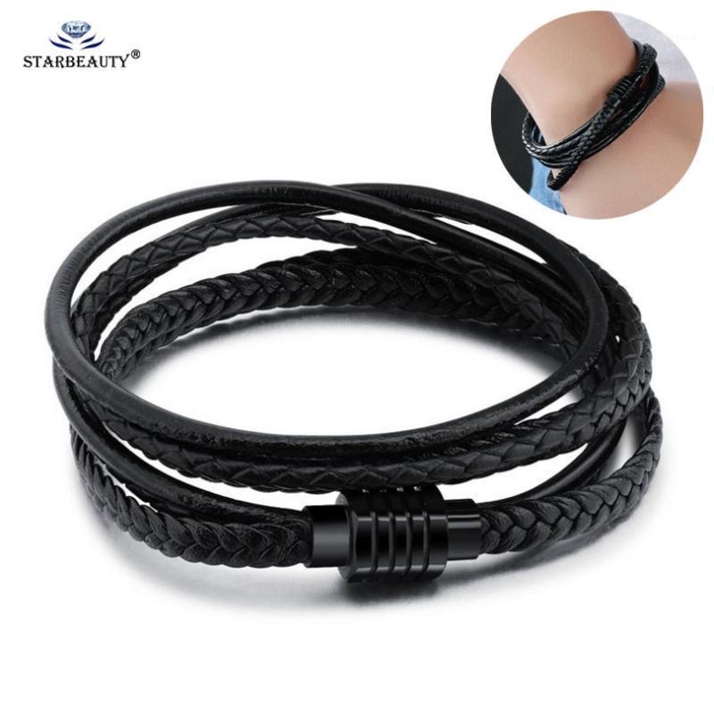 Charm Bracelets 40cm Long Black Leather Bracelet Men Hand Woven Bangles Magnetic Buckle Boyfriend Jewelry Double-layer1
Charm Bracelets 40cm Long Black Leather Bracelet Men Hand Woven Bangles Magnetic Buckle Boyfriend Jewelry Double-layer1