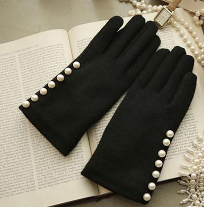 Five Fingers Gloves Winter Women High-grade Pearl Velvet Thicken Driving Female Cashmere Embroidery Wool Warm Touch Screen H181
Five Fingers Gloves Winter Women High-grade Pearl Velvet Thicken Driving Female Cashmere Embroidery Wool Warm Touch Screen H181