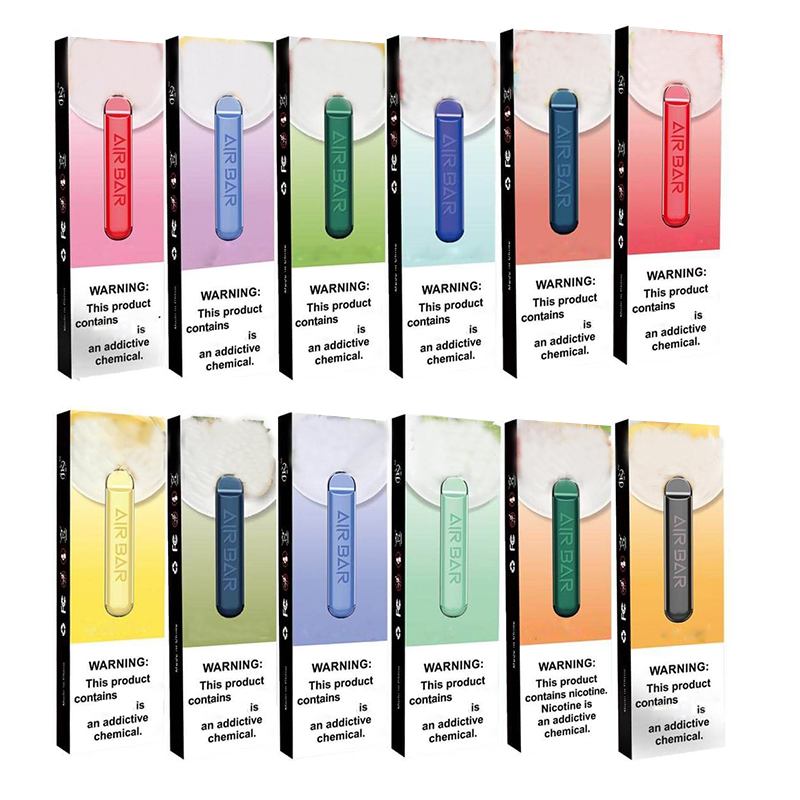 Air Bar Disposable Pod Device 1.8ml Vape Pen Kit 380 mAh battery 500 puffs Pre-filled Vapors e Cigs Portable System Starter Kit
Air Bar Disposable Pod Device 1.8ml Vape Pen Kit 380 mAh battery 500 puffs Pre-filled Vapors e Cigs Portable System Starter Kit