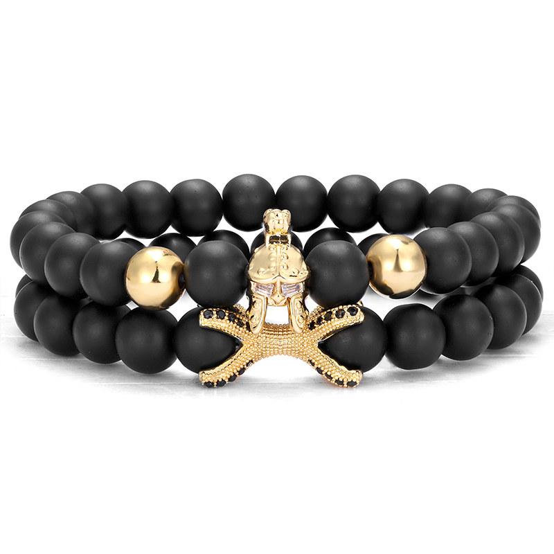 2 piece set /Direct Knight Roman Spartan Warrior Gladiator Helmet Bracelet Men's Stone Bead Bracelet Yoga Elastic 
2 piece set /Direct Knight Roman Spartan Warrior Gladiator Helmet Bracelet Men's Stone Bead Bracelet Yoga Elastic