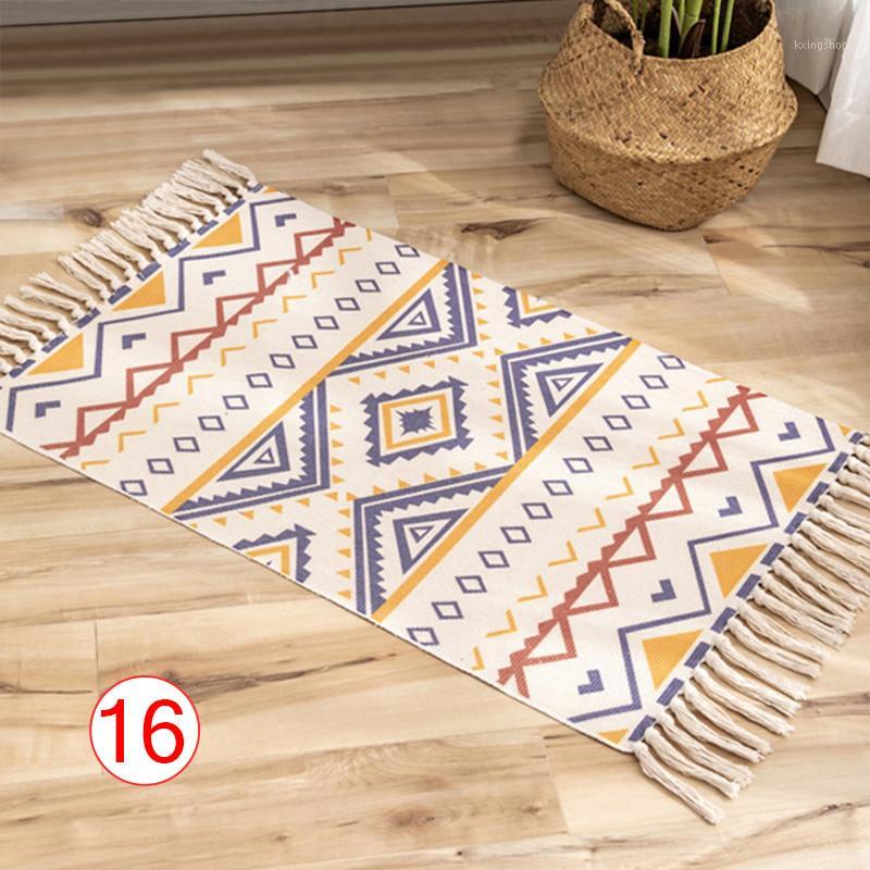 Retro Hand Woven Cotton Linen Carpet Rug Bedside Rug Geometric Floor Mat Living Room Bedroom Carpet Home Decor1, 21
Retro Hand Woven Cotton Linen Carpet Rug Bedside Rug Geometric Floor Mat Living Room Bedroom Carpet Home Decor1, 21