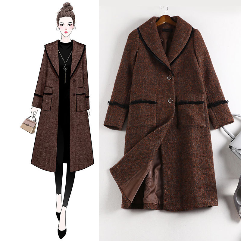 5xl Plus Size New Wool Coat Autumn Winter 2021 Dress Vintage Clothes Iax5, Dark brown.
5xl Plus Size New Wool Coat Autumn Winter 2021 Dress Vintage Clothes Iax5, Dark brown.