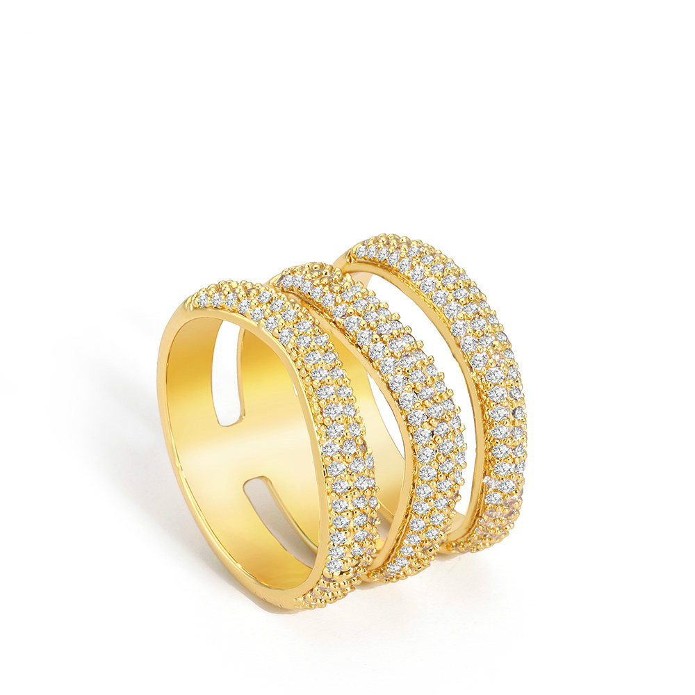 VAROLE Cute Crystal Ring Gold Color 3 Layer Lady Finger Rings For Women Fashion Jewelry Friends Gifts Anillos Mujer
VAROLE Cute Crystal Ring Gold Color 3 Layer Lady Finger Rings For Women Fashion Jewelry Friends Gifts Anillos Mujer