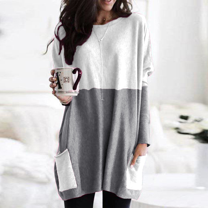 T-shirts Fashion Woman Streetwear T Shirt Women Plus Size 5XL Long Sleeve Casual Patchwork Tops Tshirt Femme With Pockets Y200111, Sky blue
T-shirts Fashion Woman Streetwear T Shirt Women Plus Size 5XL Long Sleeve Casual Patchwork Tops Tshirt Femme With Pockets Y200111, Sky blue