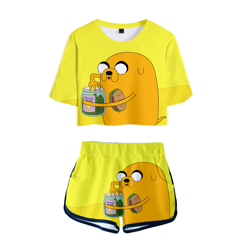 Adventure Time Finn and Jake The Dog Summer Women's Suit Tracksuit Women Two Piece Set Top and Shorts Outfits Cosplay Costume, 001
Adventure Time Finn and Jake The Dog Summer Women's Suit Tracksuit Women Two Piece Set Top and Shorts Outfits Cosplay Costume, 001