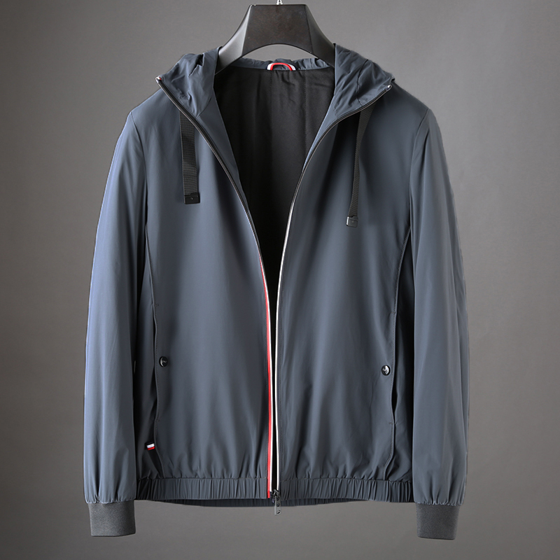 JSBD fall bomber jacket men's black solid size 3XL jacket men's hooded zipper jacket T200502