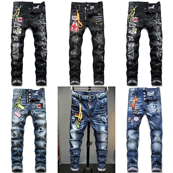 New fashion dsq brand European Italy Men's slim dsq jeans pants mens denim trousers zipper blue hole Pencil Pants jeans for men X0621, 1095
New fashion dsq brand European Italy Men's slim dsq jeans pants mens denim trousers zipper blue hole Pencil Pants jeans for men X0621, 1095
