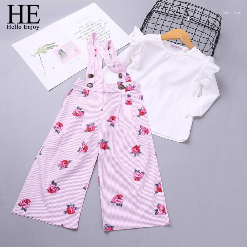 HE Hello Enjoy Girls Clothes Sets New Autumn Girl White Long-sleeve Top + Pink Printed Strap Pants Children Clothing vestidos1
HE Hello Enjoy Girls Clothes Sets New Autumn Girl White Long-sleeve Top + Pink Printed Strap Pants Children Clothing vestidos1