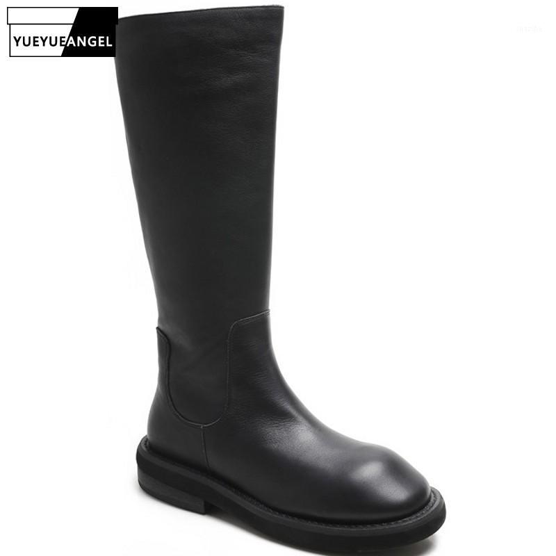 Genuine Leather Side Zipper Womens Low Heel High Boots Cowhide Round Toe Slip On Outdoor Wear Female Casual Platform Knee Boots1, Black
Genuine Leather Side Zipper Womens Low Heel High Boots Cowhide Round Toe Slip On Outdoor Wear Female Casual Platform Knee Boots1, Black
