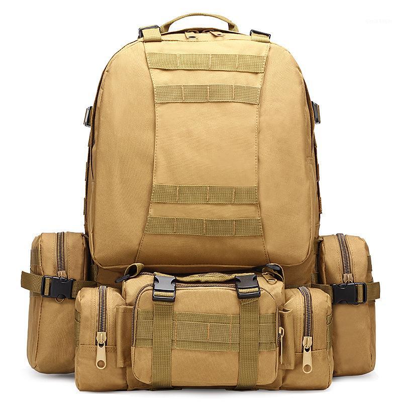 Tactical backpack men's backpack hiking mountaineering travel sports bag outdoor mountaineering bag waterproof1, Khaki
Tactical backpack men's backpack hiking mountaineering travel sports bag outdoor mountaineering bag waterproof1, Khaki