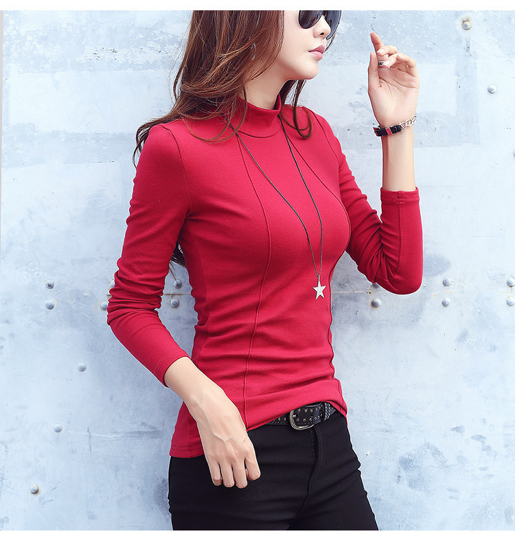 90% Cotton Basic Turtleneck White Sweater for Women Sexy Slim Winter Bottom Top Female Warm Autumn Shirt Pullovers Lady Jumper 201224