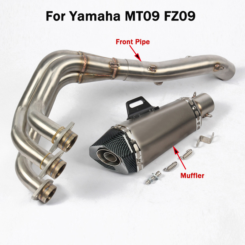 Slip On Full Exhaust System Front Header Link Pipe Connecting Tube 51MM Muffler Tip With DB Killer for MT09 FZ09
Slip On Full Exhaust System Front Header Link Pipe Connecting Tube 51MM Muffler Tip With DB Killer for MT09 FZ09
