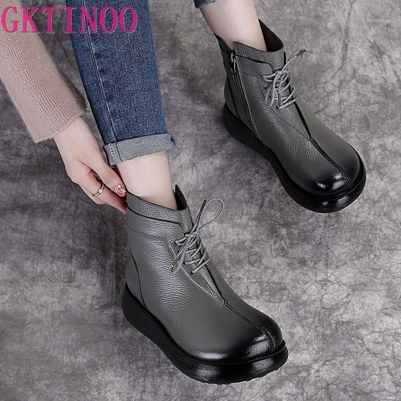 GKTINOO Winter Warm Flat Platform Boots Women Shoes Genuine Cow Leather 2021 Handmade Vintage Mid Heel 5CM Lace Up Ankle Boots1, Black plus velvet
GKTINOO Winter Warm Flat Platform Boots Women Shoes Genuine Cow Leather 2021 Handmade Vintage Mid Heel 5CM Lace Up Ankle Boots1, Black plus velvet