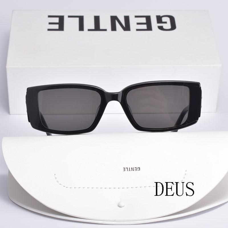 Sunglasses 2021 Fashion Korean Brand Design Gentle DEUS Aceate Rectangular Frame UV400 Sun Glass Women Men With Case