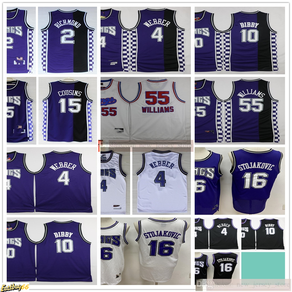 Retro Baskeball DeMarcus 15 Cousins Jerseys Stitched Webber Bibby Stojakovic Richmond Jersey Man Purple White Black for size S-XXL, Black;red
Retro Baskeball DeMarcus 15 Cousins Jerseys Stitched Webber Bibby Stojakovic Richmond Jersey Man Purple White Black for size S-XXL, Black;red