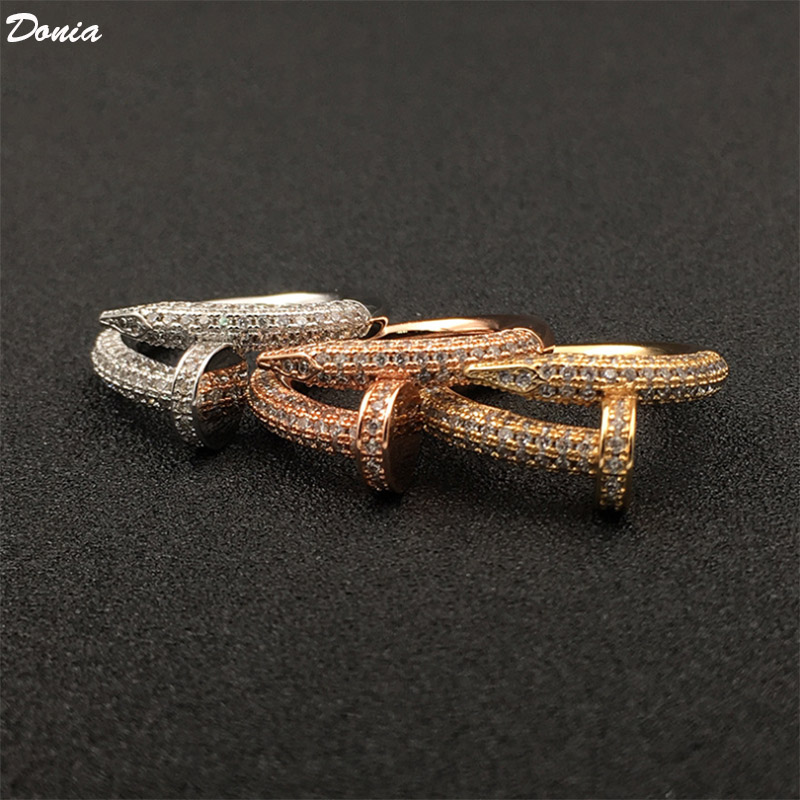 Donia jewelry luxury ring exaggerated European and American fashion nails copper micro-inlaid zircon creative designer gifts
Donia jewelry luxury ring exaggerated European and American fashion nails copper micro-inlaid zircon creative designer gifts