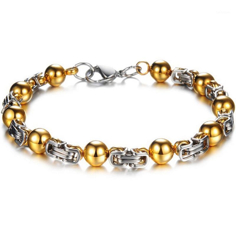 NIBA MEN JEWELRY Gold Color stainless steel Bracelets Men's bead link chain bracelet Fashion1
NIBA MEN JEWELRY Gold Color stainless steel Bracelets Men's bead link chain bracelet Fashion1