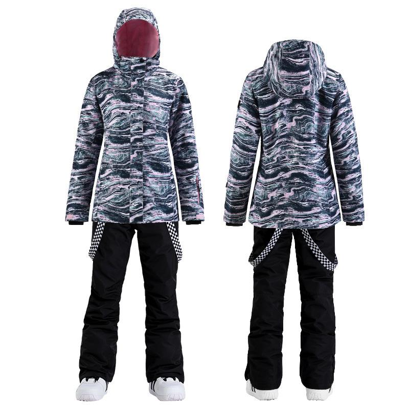 New Thick Warm Women Ski Suit Waterproof Windproof Breathable Skiing Snowboarding Jacket Pants Set Women Winter Snow Wear Suits, A2
New Thick Warm Women Ski Suit Waterproof Windproof Breathable Skiing Snowboarding Jacket Pants Set Women Winter Snow Wear Suits, A2