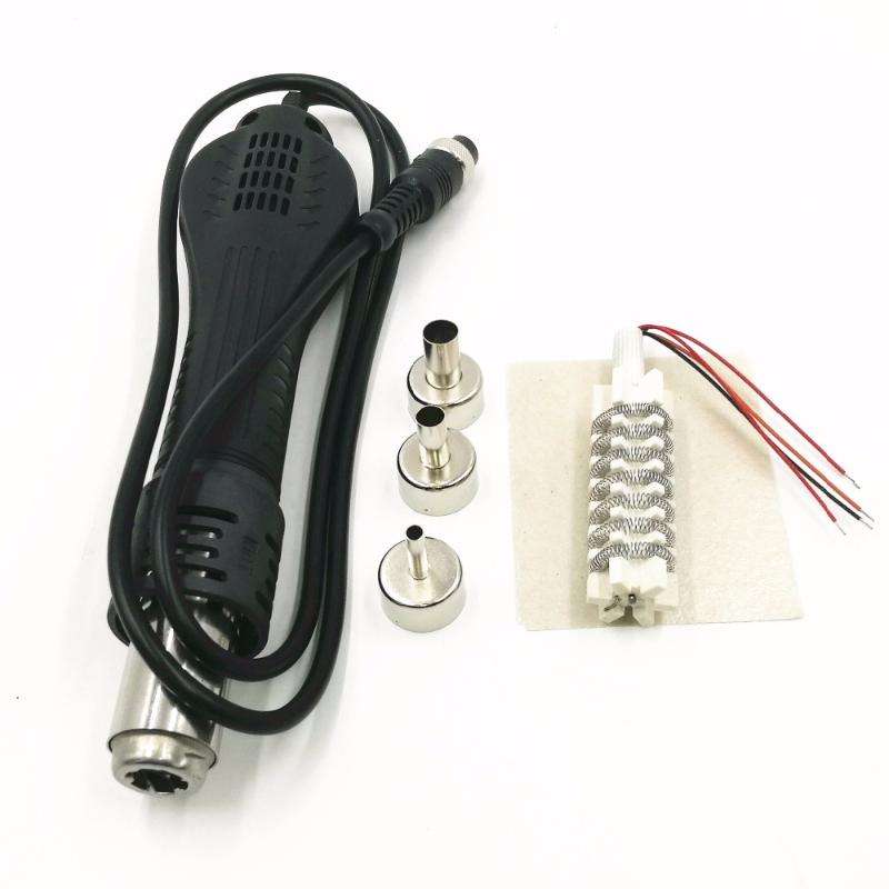 Rework Soldering Station Hot Air Solder Gun Handle For 8586 858D+ 958D 968 With Air Nozzles +Ceramics Heating Core + Mica Paper
Rework Soldering Station Hot Air Solder Gun Handle For 8586 858D+ 958D 968 With Air Nozzles +Ceramics Heating Core + Mica Paper