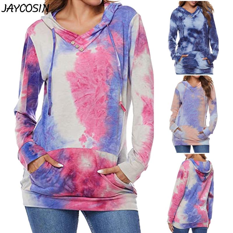 JAYCOSIN Women Fashion Tie-dye Sweatshirts Femme Hoodies Button Pocket Long Sleeve Drawstring Casual Sweatshirt Streetwear Tops, Bu
JAYCOSIN Women Fashion Tie-dye Sweatshirts Femme Hoodies Button Pocket Long Sleeve Drawstring Casual Sweatshirt Streetwear Tops, Bu