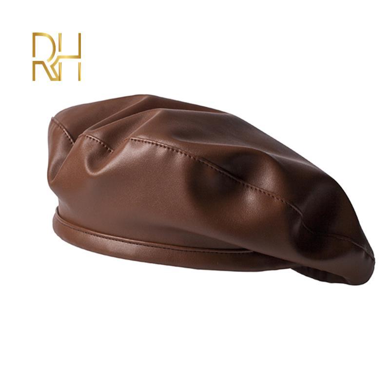 New Winter Beret Cap Fashion Women Casual PU Leather Beret Hat For Women Autumn Retro Beanie Caps Hot Sale RH, Black
New Winter Beret Cap Fashion Women Casual PU Leather Beret Hat For Women Autumn Retro Beanie Caps Hot Sale RH, Black