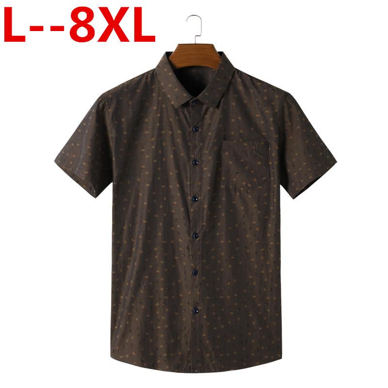 New 8XL Brand 6XL 5X Cotton Linen summer Slim Fit Casual short Sleeve Printed Shirt Social Men Dress Shirts chemise homme
New 8XL Brand 6XL 5X Cotton Linen summer Slim Fit Casual short Sleeve Printed Shirt Social Men Dress Shirts chemise homme