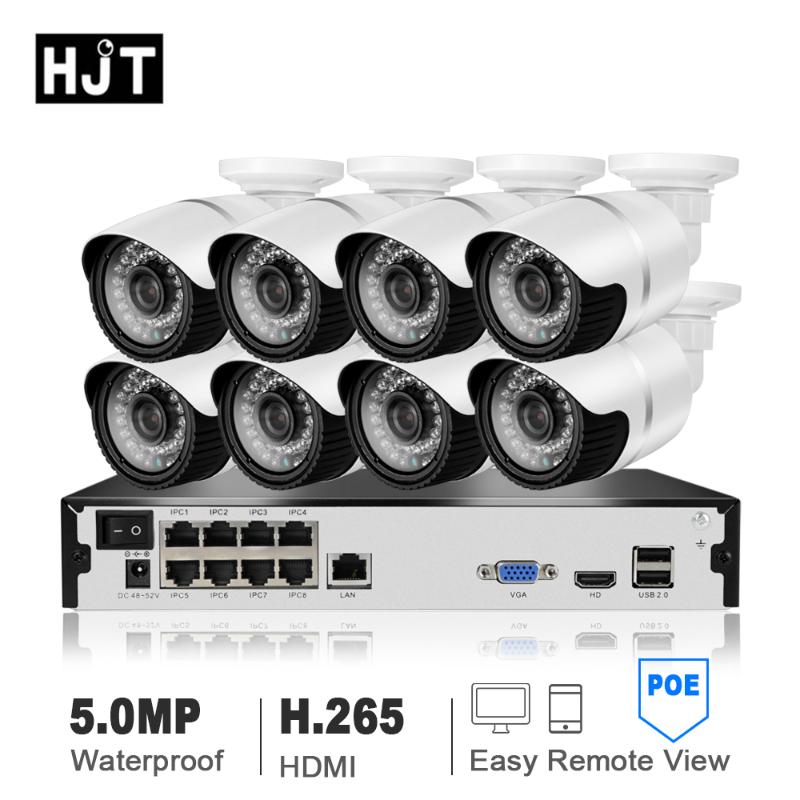 HJT 8CH H.265 5.0MP Cameras System POE NVR Surveillance Kit Security CCTV Set Outdoor IP Camera Indoor
HJT 8CH H.265 5.0MP Cameras System POE NVR Surveillance Kit Security CCTV Set Outdoor IP Camera Indoor