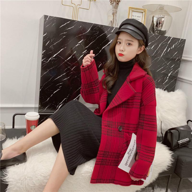 2020 New chic Retro Oversized Plaid Windbreaker Autumn Winter Fashion Korean Women Wool Double-sided Jackets Casual Outerwear, Black
2020 New chic Retro Oversized Plaid Windbreaker Autumn Winter Fashion Korean Women Wool Double-sided Jackets Casual Outerwear, Black