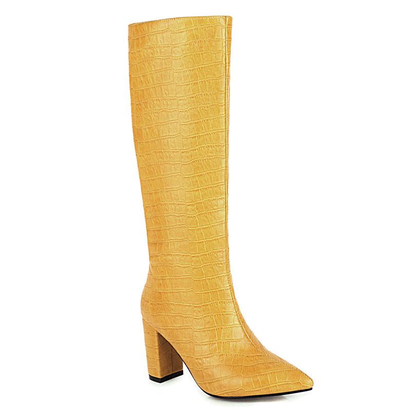 Fanyuan Night Club Shoes Woman Heels Sexy Pointed Toe Knee High Boots Winter Newest Party Working Slim Long Shoes Size 34-48, Black
Fanyuan Night Club Shoes Woman Heels Sexy Pointed Toe Knee High Boots Winter Newest Party Working Slim Long Shoes Size 34-48, Black