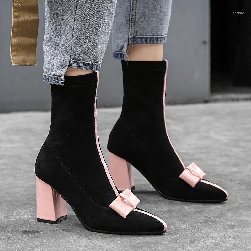 AIWEIYi New Sexy Sock Boots for Woman Black Pointed toe High Heels Sock Boots Sweet Bowtie Slip On Stretch Comfort Shoes1
AIWEIYi New Sexy Sock Boots for Woman Black Pointed toe High Heels Sock Boots Sweet Bowtie Slip On Stretch Comfort Shoes1