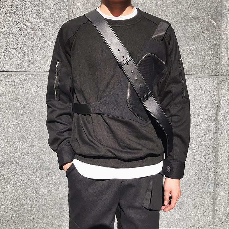 2021 Long Sleeves Men Sweater Spring New Korean Version of Bag Nice Fake Chest Round Collar T-shirt Head K885, Black
2021 Long Sleeves Men Sweater Spring New Korean Version of Bag Nice Fake Chest Round Collar T-shirt Head K885, Black