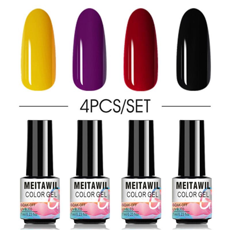 4Pcs Nail Polish Series Nail Art All For Manicure Soak Off UV LED Base Top Coat Hybrid Varnish Art Gel Polish Kit
4Pcs Nail Polish Series Nail Art All For Manicure Soak Off UV LED Base Top Coat Hybrid Varnish Art Gel Polish Kit