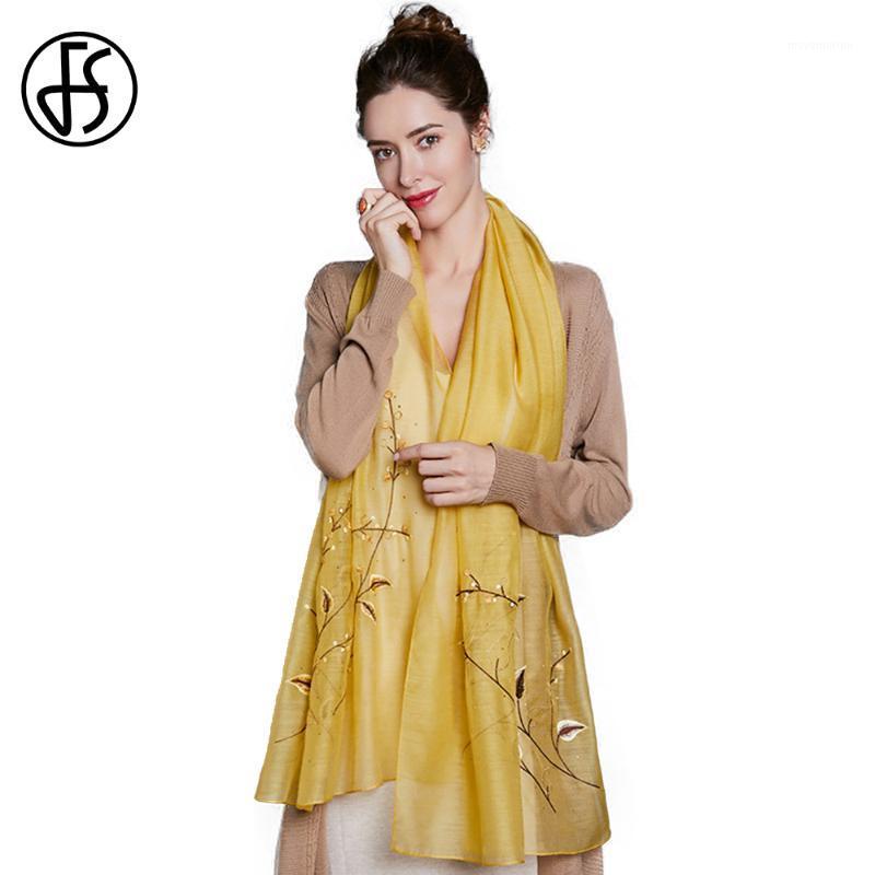 FS 2020 Winter Women Wool Silk Scarf Lady Wraps Soft Pashimina Designer Beach Stole Bandana Yellow Red Echarpe1
FS 2020 Winter Women Wool Silk Scarf Lady Wraps Soft Pashimina Designer Beach Stole Bandana Yellow Red Echarpe1