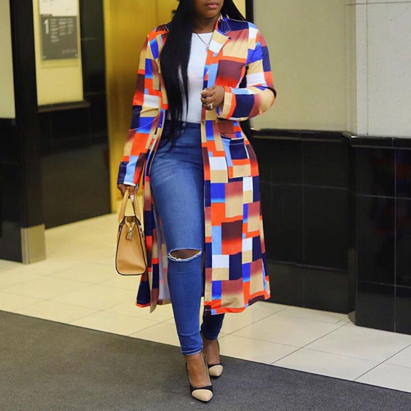 Color Block Plaid Long Trench Coat for Women Plus Size Fashion Casual Office Ladies Work Autumn Double Breasted Outwear Sale, Blue
Color Block Plaid Long Trench Coat for Women Plus Size Fashion Casual Office Ladies Work Autumn Double Breasted Outwear Sale, Blue