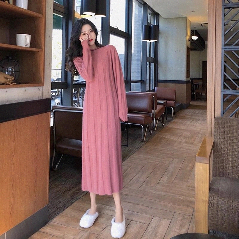 JXMYY Autumn 2020 new women's hot style long sweater dress over the knee is thinner long sleeve base knitted dress winter #931S, Black;gray
JXMYY Autumn 2020 new women's hot style long sweater dress over the knee is thinner long sleeve base knitted dress winter #931S, Black;gray