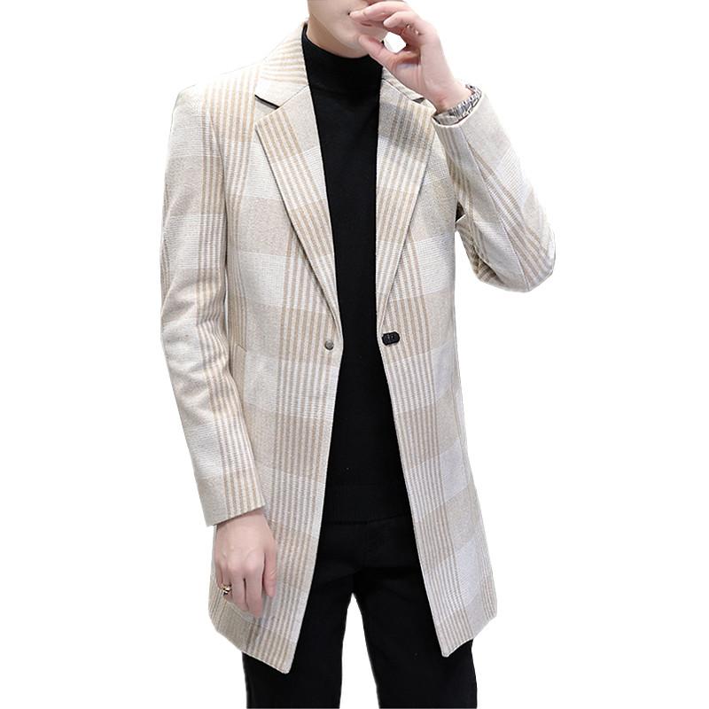 Winter New Men Stripe Trench Coat Fashion Slim Woolen Long Jacket Beige Gray Khaki Overcoat S-XXXXL
Winter New Men Stripe Trench Coat Fashion Slim Woolen Long Jacket Beige Gray Khaki Overcoat S-XXXXL