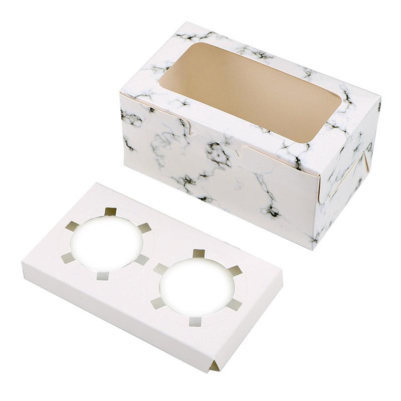 10pcs Cupcake Box with Transparent Viewing Window Marbling Kraft Paper Package with 6 Holes Cake Tray for Baking WWO66
10pcs Cupcake Box with Transparent Viewing Window Marbling Kraft Paper Package with 6 Holes Cake Tray for Baking WWO66