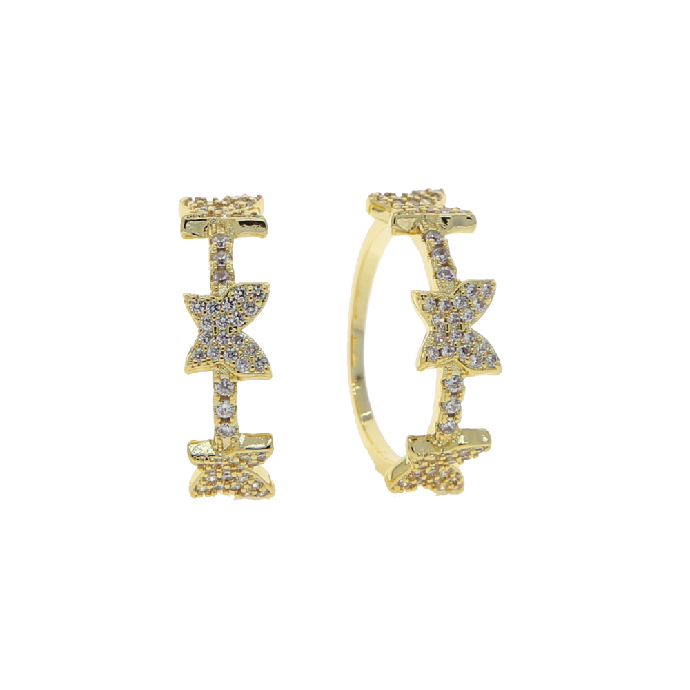 2024 New cute Multi Butterfly charm band finger Rings with bling clear CZ paved For Women Lady Minimal animals jewelry wholesale
