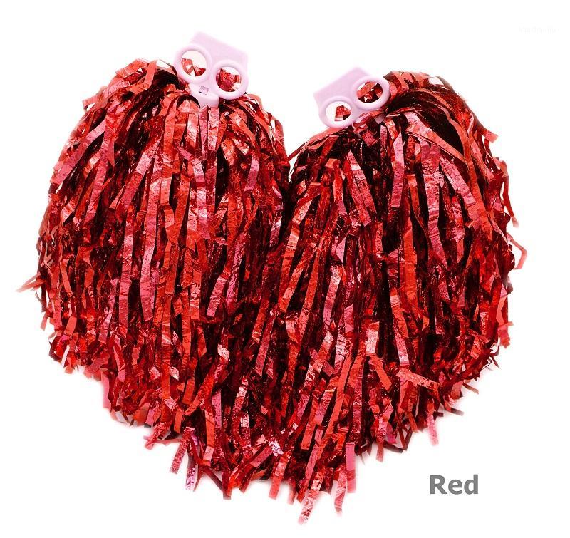 2pcs Cheerleading Pom Poms for Football Basketball Match Cheerleading pompoms cheerleader metallic pompom Red1
2pcs Cheerleading Pom Poms for Football Basketball Match Cheerleading pompoms cheerleader metallic pompom Red1