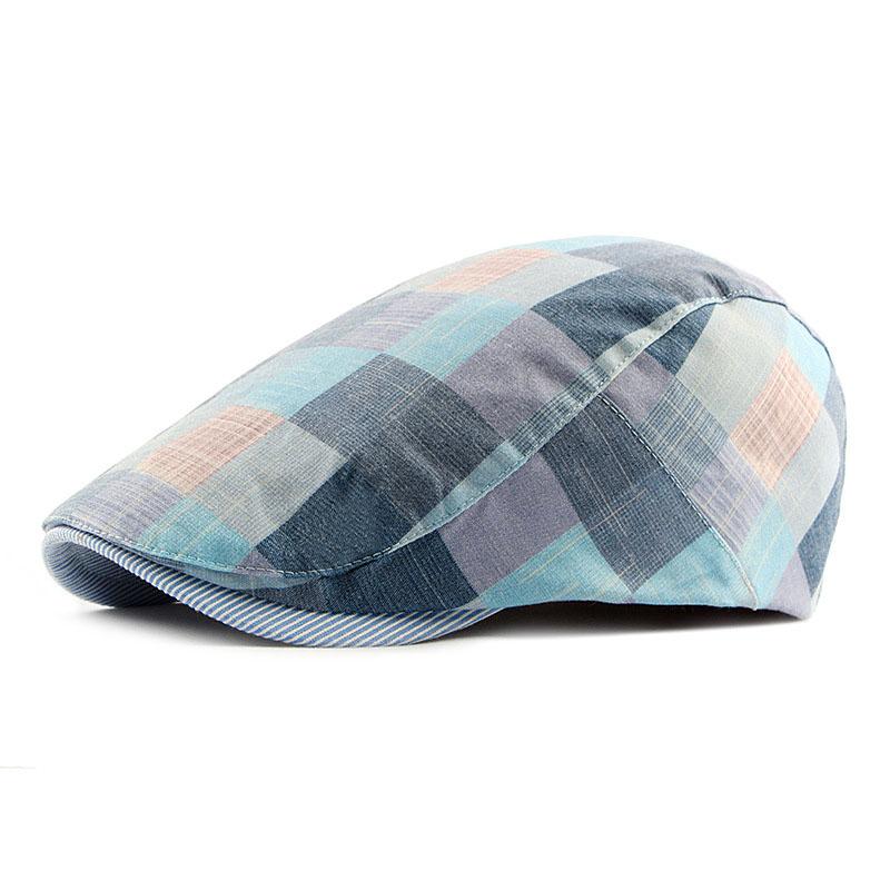 Fashion Spring Summer Beret Men Women Hat Cotton Cabbie Checked Pattern Flat Ivy Plaid Newsboy Cap for Unisex 033
Fashion Spring Summer Beret Men Women Hat Cotton Cabbie Checked Pattern Flat Ivy Plaid Newsboy Cap for Unisex 033