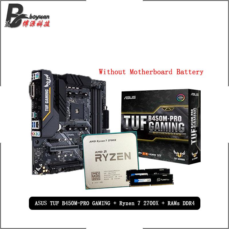 AMD Ryzen 7 2700X R7 2700X CPU+Asus TUF B450M PRO GAMING Motherboard + Pumeitou DDR4 2666MHz RAMs Suit Socket AM4 Without cooler
AMD Ryzen 7 2700X R7 2700X CPU+Asus TUF B450M PRO GAMING Motherboard + Pumeitou DDR4 2666MHz RAMs Suit Socket AM4 Without cooler