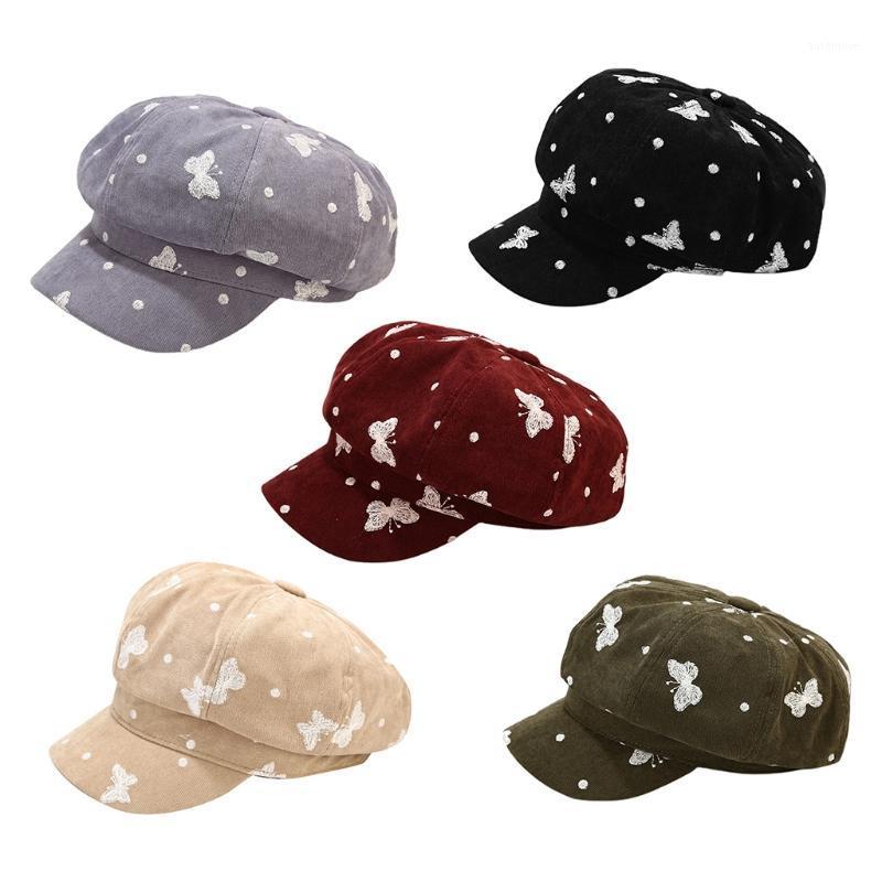 Women Vintage Velvet Octagonal Hat Butterfly Embroidery Newsboy Visor Beret Cap 649C1, Black
Women Vintage Velvet Octagonal Hat Butterfly Embroidery Newsboy Visor Beret Cap 649C1, Black